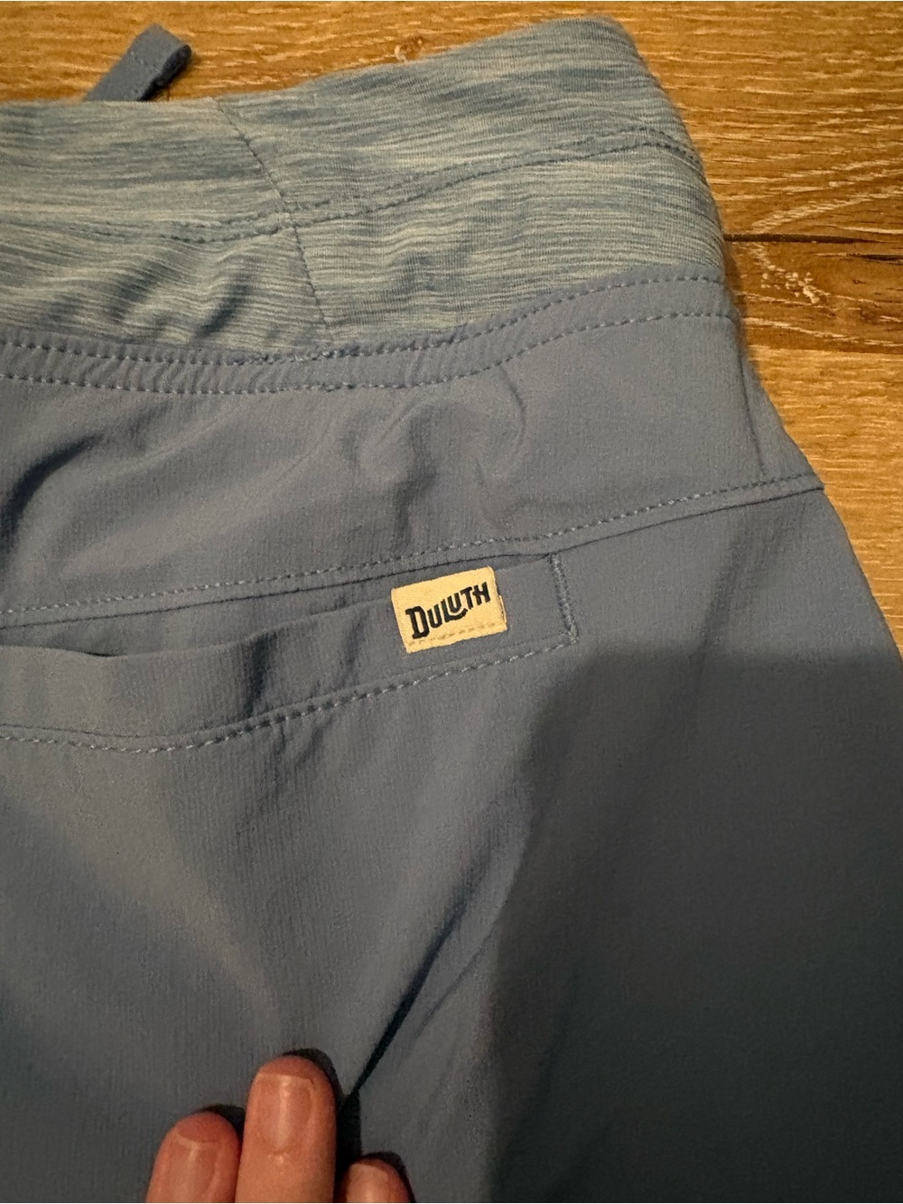 Duluth Trading Company Women’s Armachillo Cooling Woven Skort in Stone Blue - Picture 12 of 13